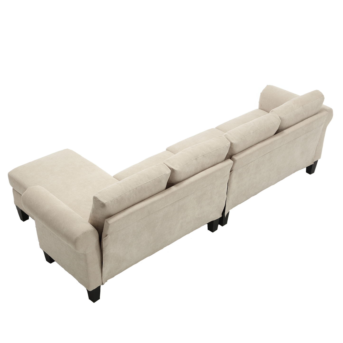 Canapé sectionnel convertible avec rangement