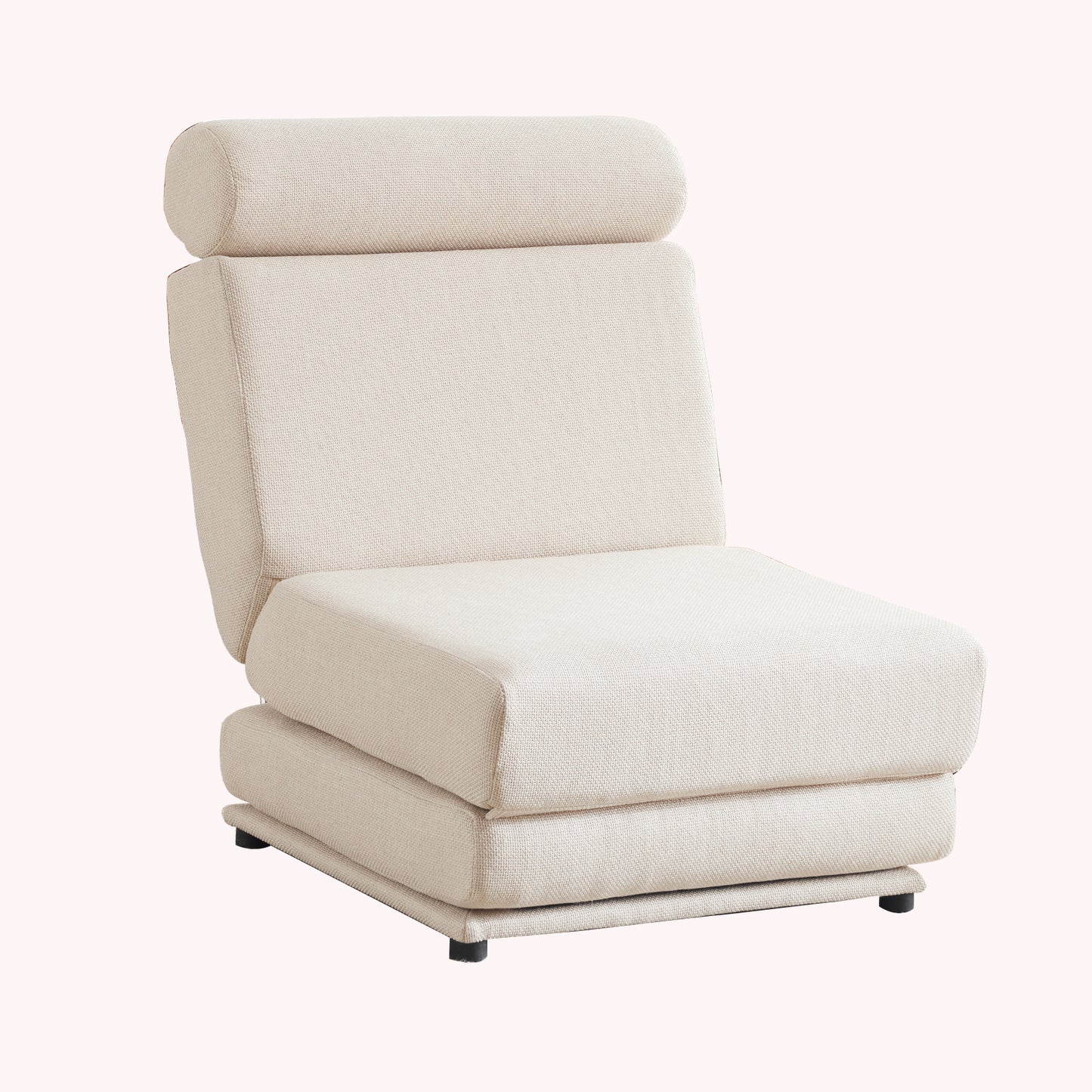 Canapé-lit blanc simple pliable avec oreiller