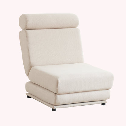 Canapé-lit blanc simple pliable avec oreiller