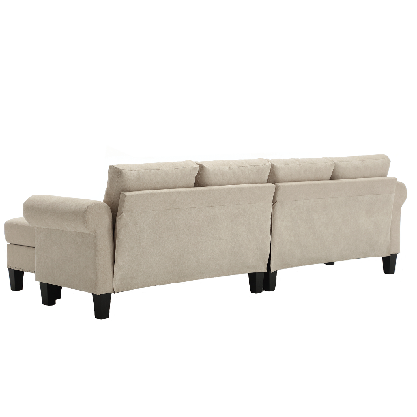 Canapé sectionnel convertible avec rangement
